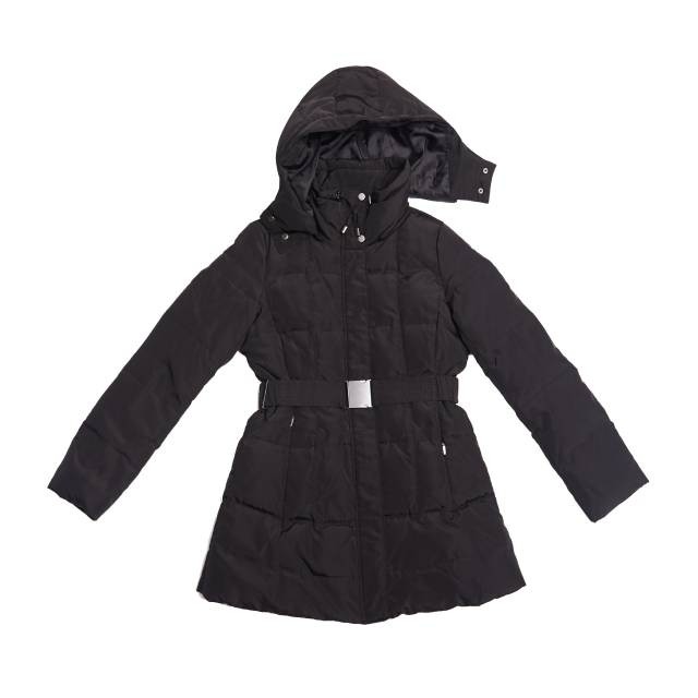 zara black parka