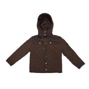 sewa-Perlengkapan Musim Dingin-Zara Girls Brown Quilted Jacket
