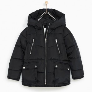 sewa-Baju Musim Dingin Anak-Zara Fleece Lined Puffer Jacket 6-7, 7-8, 8-9, 9-10 & 10 -11 Tahun