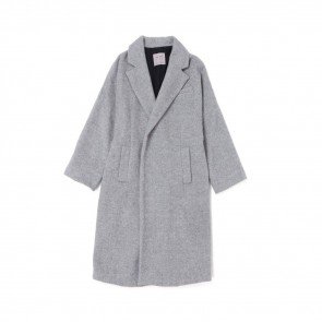 sewa-Perlengkapan Musim Dingin-Zara Women Grey Tie-belt Coat