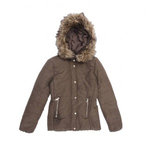 sewa-Baju Musim Dingin Dewasa-H&M Woman Brown Army Winter Jacket Size 32 / XXS