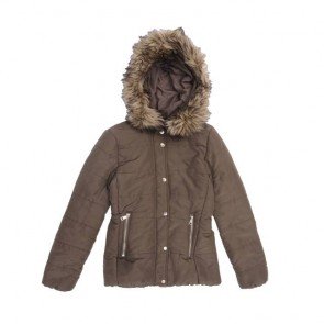 sewa-Perlengkapan Musim Dingin-H&M Woman Brown Army Winter Jacket Size 32 / XXS