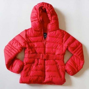sewa-Baju Musim Dingin Anak-Zara Girls Grey and Red Puffer Jacket -2-3 dan 4-5 Tahun