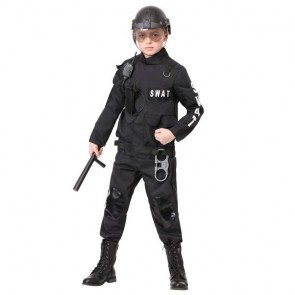 sewa-Pakaian & Kostum-Kids SWAT Commander Costume 5-7 Tahun