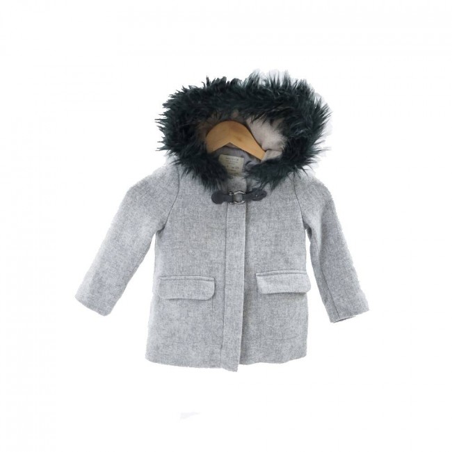 Zara Girls Grey Coat Tacanglala