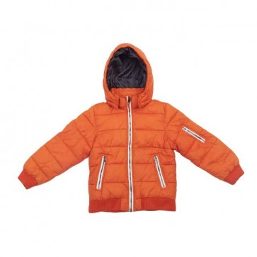 sewa-Perlengkapan Musim Dingin-H&M Orange & Navy Winter Jacket (7 Tahun)