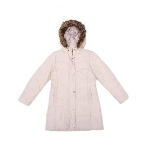 sewa-Perlengkapan Musim Dingin-Zara Girls Beige Long Puffer Jacket size 11 - 12 Tahun