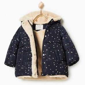 sewa-Perlengkapan Musim Dingin-Zara Baby Dot Puffer Jacket