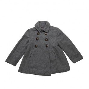 sewa-Pakaian & Kostum-Zara Girls Grey Coat Button